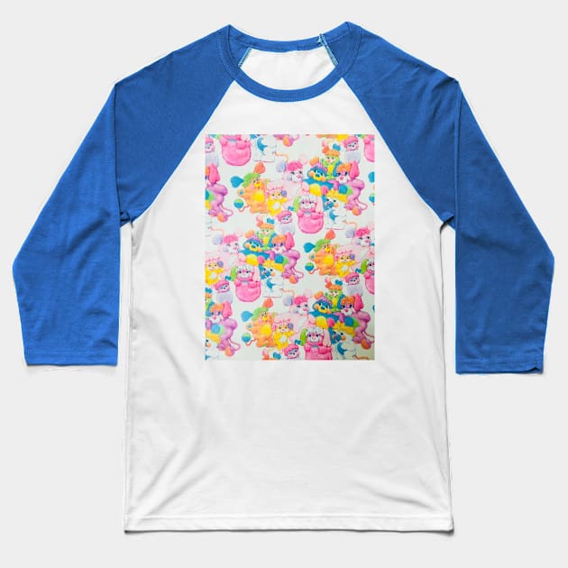 The Popples Baseball T-Shirt by OCDVampire